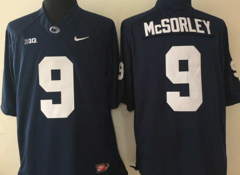 NCAA Men Penn State Nittany Lions Blue 9 MCSORLEY